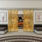 Glasschiebetür ECO-LINE - Fineprint Modell 074 Gold auf Grauglas Glasschiebetür ECO-LINE - Fineprint Modell 074 Gold auf Grauglas