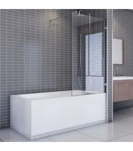 Badewannenaufsätze Delta 01 - Festteil - Chrom - Klarglas