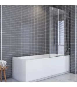 Badewannenaufsätze Delta 02 - aussenöffnend - Chrom - Klarglas