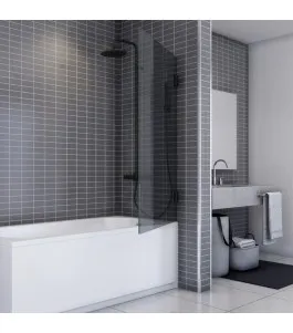 Badewannenaufsätze Dumont 02 - Pendelband - Schwarz - Grauglas