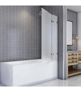 Badewannenaufsätze Delta 03 - aussenöffnend - Chrom - Satino