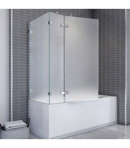 Badewannenaufsätze Delta 04 - aussenöffnend - Chrom - Satino