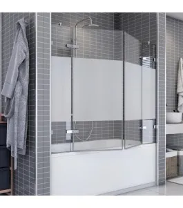 Badewannenaufsätze Delta 05 - aussenöffnend - Chrom - Blinds