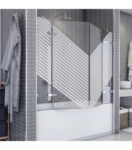 Badewannenaufsätze Delta 05 - aussenöffnend - Chrom - Bevels