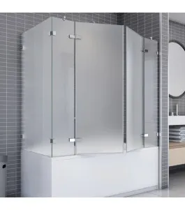 Badewannenaufsätze Delta 06 - aussenöffnend - Chrom - Satino