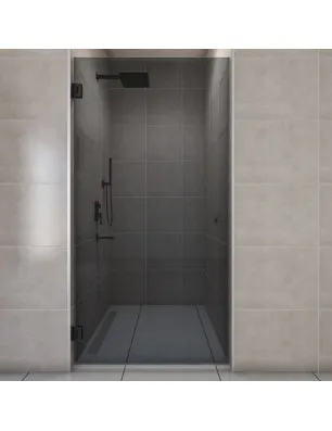 Duschtüren Escada 01 - Pendelband - Schwarz - Grauglas