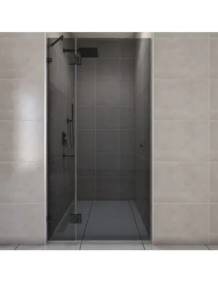 Duschtüren Escada 03 - Pendelband - Schwarz - Grauglas