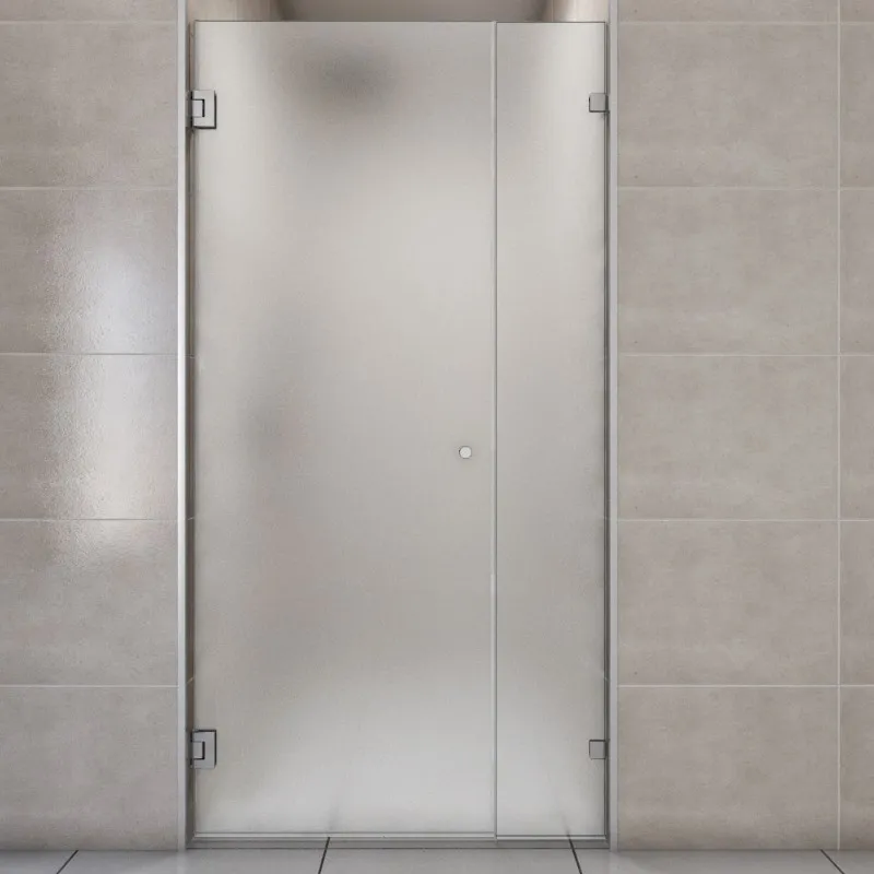 Duschtüren Emas-08 - Pendelband - Chrom - Satino