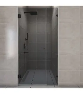 Duschtüren Escada 08 - Pendelband - Schwarz - Grauglas