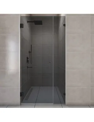 Duschtüren Escada 08 - Pendelband - Schwarz - Grauglas