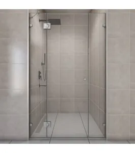 Duschtüren Emas 09 - Pendelband - Chrom - Klarglas