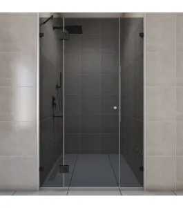 Duschtüren Escada 09 - Pendelband - Schwarz - Grauglas