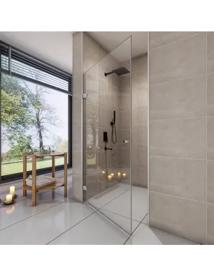 Duschtüren Evora 01 - aussenöffnend - Chrom - Klarglas