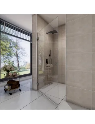 Duschtüren Emas 01 - Pendelband - Chrom - Klarglas