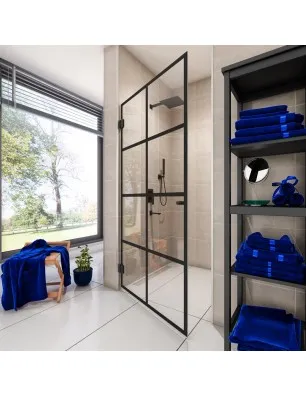 Duschtüren Escada 01 - Pendelband - Schwarz - Loft 2