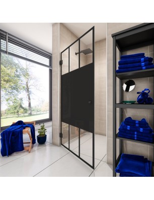 Duschtüren Escada 01 - Pendelband - Schwarz - Loft 4