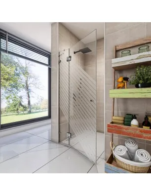 Duschtüren Emas 03 - Pendelband - Chrom - Klarglas