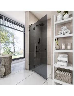 Duschtüren Escada 03 - Pendelband - Schwarz - Grauglas