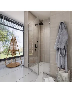 Duschtüren Evora 08 - aussenöffnend - Chrom - Klarglas