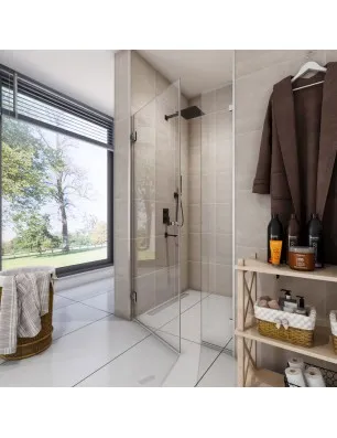 Duschtüren Emas 08 - Pendelband - Chrom - Klarglas