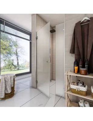 Duschtüren Emas 08 - Pendelband - Chrom - Satino