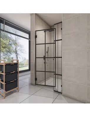 Duschtüren Escada 08 - Pendelband - Schwarz - Loft 2