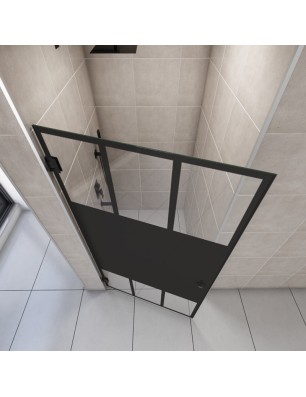 Duschtüren Escada 01 - Pendelband - Schwarz - Loft 4