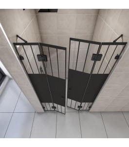 Duschtüren Escada 06 - Pendelband - Schwarz - Loft 4