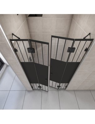 Duschtüren Escada 06 - Pendelband - Schwarz - Loft 4