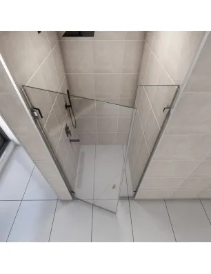 Duschtüren Emas 08 - Pendelband - Chrom - Klarglas