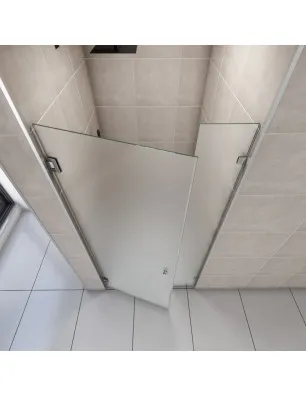 Duschtüren Emas 08 - Pendelband - Chrom - Satino