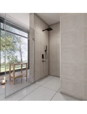 Duschtüren Evora 01 - aussenöffnend - Chrom - Klarglas