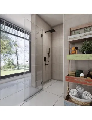 Duschtüren Emas 03 - Pendelband - Chrom - Klarglas