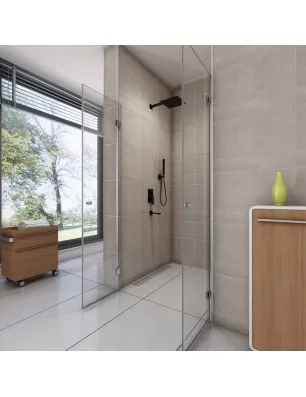 Duschtüren Evora 04 - aussenöffnend - Chrom - Klarglas