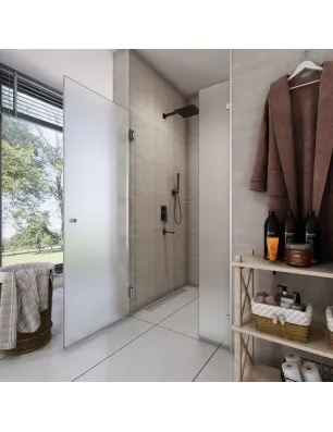 Duschtüren Emas 08 - Pendelband - Chrom - Satino