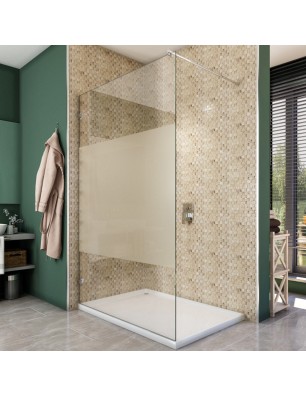 Walk In Dusche  - Almada 01 - Duschwand - Chrom - Blinds