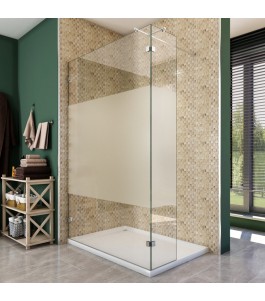 Walk In Dusche  - Almada 03 - Duschwand - Chrom - Blinds