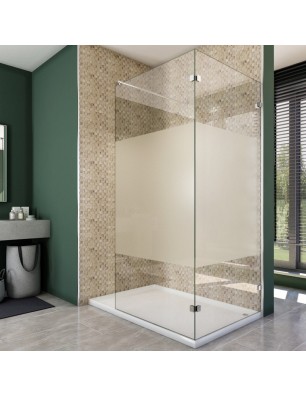 Walk In Dusche  - Almada 05 - Duschwand - Chrom - Blinds