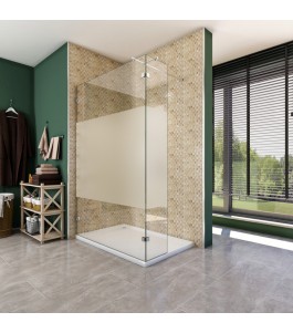 Walk In Dusche  - Almada 03 - Duschwand - Chrom - Blinds