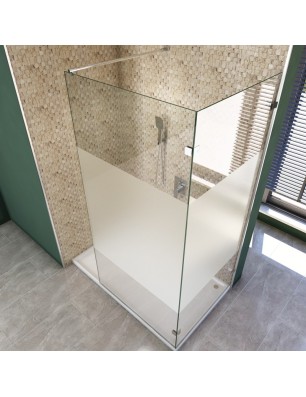 Walk In Dusche  - Almada 05 - Duschwand - Chrom - Blinds