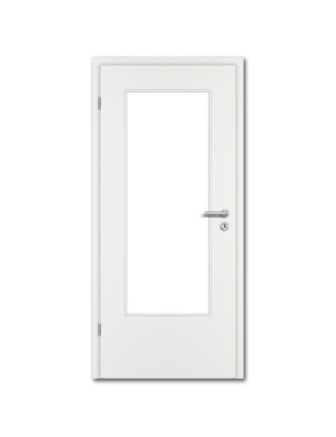 Türblatt Weisslack 9016 mit LA - Eckkante