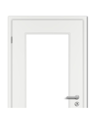 Türblatt Weisslack 9016 mit LA - Eckkante