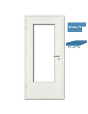 Türblatt Weisslack 9010 mit LA - Eckkante