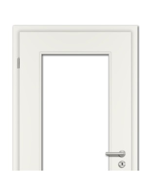 Türblatt Weisslack 9010 mit LA - Eckkante