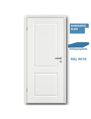 Türblatt STILE 2 Weisslack RAL 9016 - kleine Rundkante