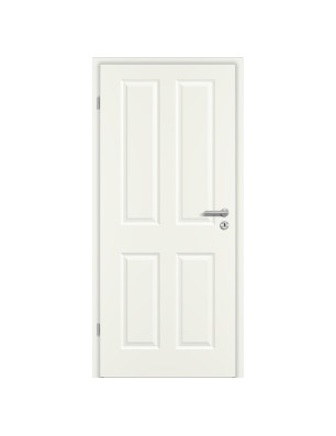 Türblatt STILE K4 Weisslack RAL 9010 - Rundkante