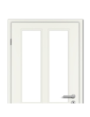 Türblatt STILE KL4/2 Weisslack RAL 9010 - Rundkante