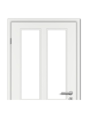 Türblatt STILE KL4/2 Weisslack RAL 9016 - kleine Rundkante