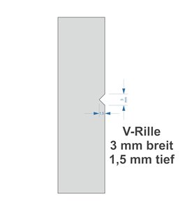 Türblatt LINE 1 Weisslack RAL 9010 - Rundkante