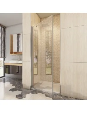 Duschtüren Cali 02 - Pendeltür - Chrom - Klarglas